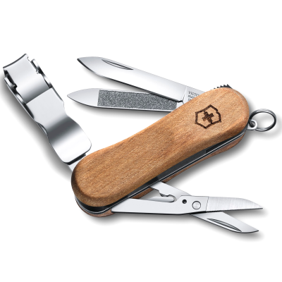 Многофункциональный складной нож-брелок Victorinox NailClip Wood 0.6461.63 