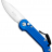 Складной автоматический нож Microtech LUDT Blue 135-4BL - Складной автоматический нож Microtech LUDT Blue 135-4BL
