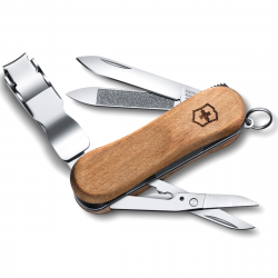 Многофункциональный складной нож-брелок Victorinox NailClip Wood 0.6461.63